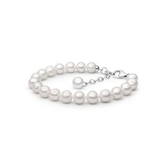 Perlų apyrankė su sidabru, 0012956202209 kaina ir informacija | Apyrankės moterims | pigu.lt