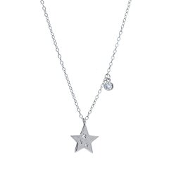 Серебряная цепочка с подвеской "Звезда" 0007885700230 цена и информация | Женское колье | pigu.lt
