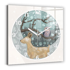 Sieninis laikrodis Naktiniai Gyvūnai Ir Mėnulis kaina ir informacija | Laikrodžiai | pigu.lt