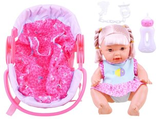 Lėlė kūdikis su kėdute Ledy Toys, rožinė цена и информация | Игрушки для девочек | pigu.lt