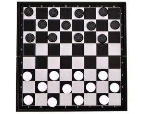 Magnetinė lenta su šaškėmis ir šachmatais 2in1 kaina ir informacija | Stalo žaidimai, galvosūkiai | pigu.lt