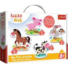 Dėlionė Trefl Gyvūnai ūkyje, 14 d. kaina ir informacija | Dėlionės (puzzle) | pigu.lt