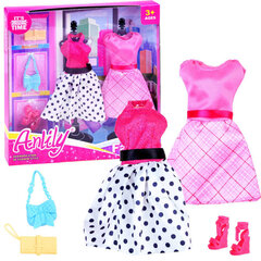 Suknelių ir aksesuarų rinkinys lėlėms Anlily kaina ir informacija | Žaislai mergaitėms | pigu.lt