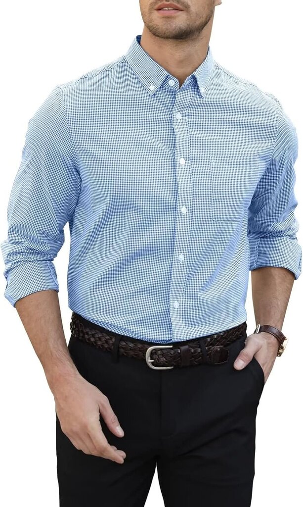 Marškiniai vyrams Elegancity, mėlyni kaina ir informacija | Vyriški marškiniai | pigu.lt
