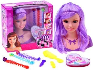 Lėlė šukuosenoms su priedais, ZA2582 kaina ir informacija | Žaislai mergaitėms | pigu.lt