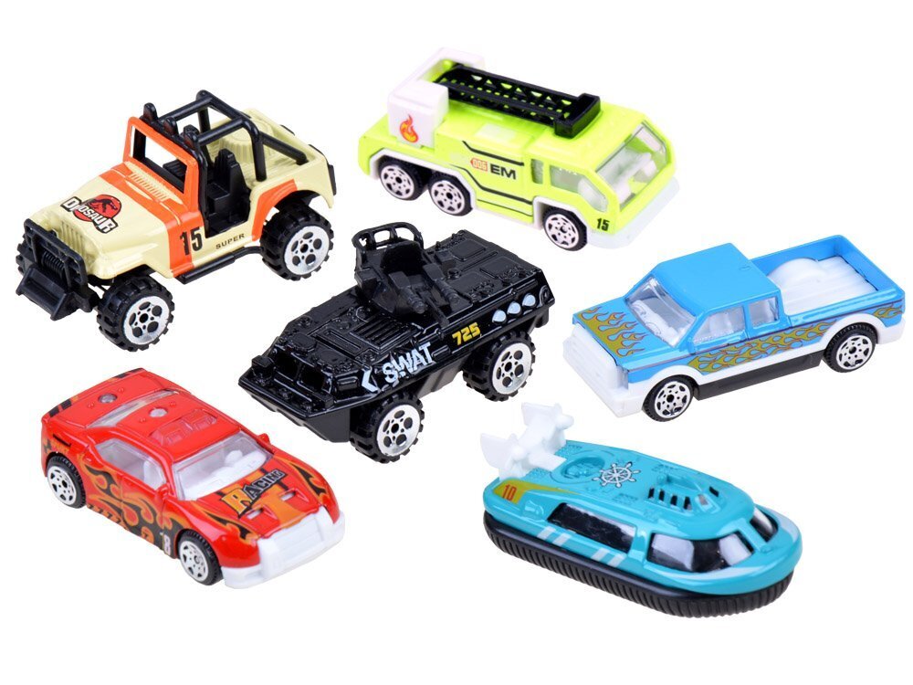 Žaislinių transporto priemonių rinkinys 6 Springs kaina ir informacija | Žaislai berniukams | pigu.lt