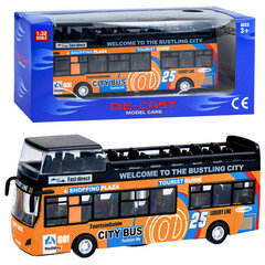 Žaislinis metalinis turistinis autobusas Die-Cast, oranžinis цена и информация | Игрушки для мальчиков | pigu.lt
