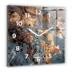 Sieninis laikrodis Aukso Marmuro Abstrakcija kaina ir informacija | Laikrodžiai | pigu.lt