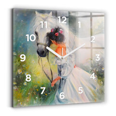 Sieninis laikrodis Graži Moteris Su Arkliu цена и информация | Часы | pigu.lt