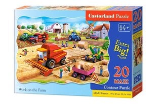 Dėlionė Castorland Work on the Farm, 20 d. цена и информация | Пазлы | pigu.lt