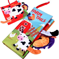 Interaktyvi minkšta knyga vaikams Kids Melody Ūkio gyvūnai kaina ir informacija | Žaislai kūdikiams | pigu.lt