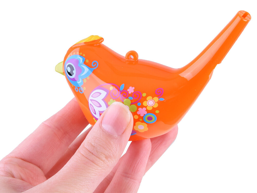 Paukščio formos vandens švilpukas Hola, oranžinis, ZA1483 цена и информация | Lavinamieji žaislai | pigu.lt