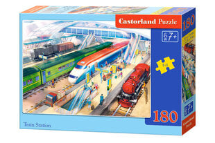 Dėlionė Castorland Traukinių stotis, 180 d. kaina ir informacija | Dėlionės (puzzle) | pigu.lt