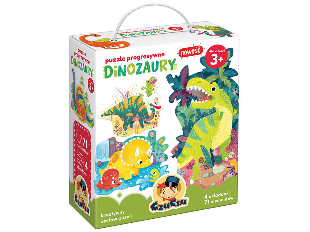 Dėlionė Czuczu Dinozaurai, 71 d. kaina ir informacija | Dėlionės (puzzle) | pigu.lt