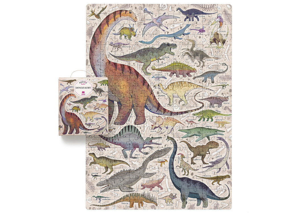 Dėlionė CzuCzu Dinozaurai, 200 d. kaina ir informacija | Dėlionės (puzzle) | pigu.lt