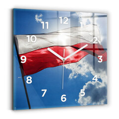 Sieninis laikrodis Lenkijos Vėliava Prieš Dangų kaina ir informacija | Laikrodžiai | pigu.lt