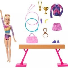 Lėlė gimnastė su priedais Barbie kaina ir informacija | Žaislai mergaitėms | pigu.lt
