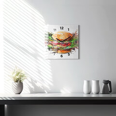 Sieninis laikrodis Mėsainis Su Xxl Sūriu kaina ir informacija | Laikrodžiai | pigu.lt