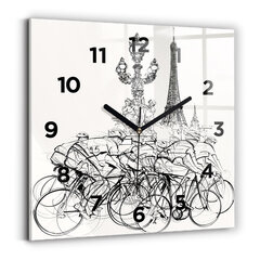 Sieninis laikrodis Dviračių Lenktynių Piešimas kaina ir informacija | Laikrodžiai | pigu.lt