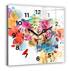 Sieninis laikrodis Laukinės Katės Abstrakcija kaina ir informacija | Laikrodžiai | pigu.lt