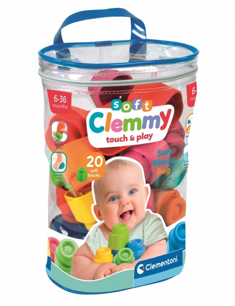 Kaladėlės Clementoni Baby Clemmy, 20 vnt. kaina ir informacija | Žaislai kūdikiams | pigu.lt