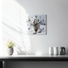 Sieninis laikrodis Katė Ant Sofos kaina ir informacija | Laikrodžiai | pigu.lt