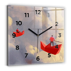 Sieninis laikrodis Popieriniai Laivai kaina ir informacija | Laikrodžiai | pigu.lt
