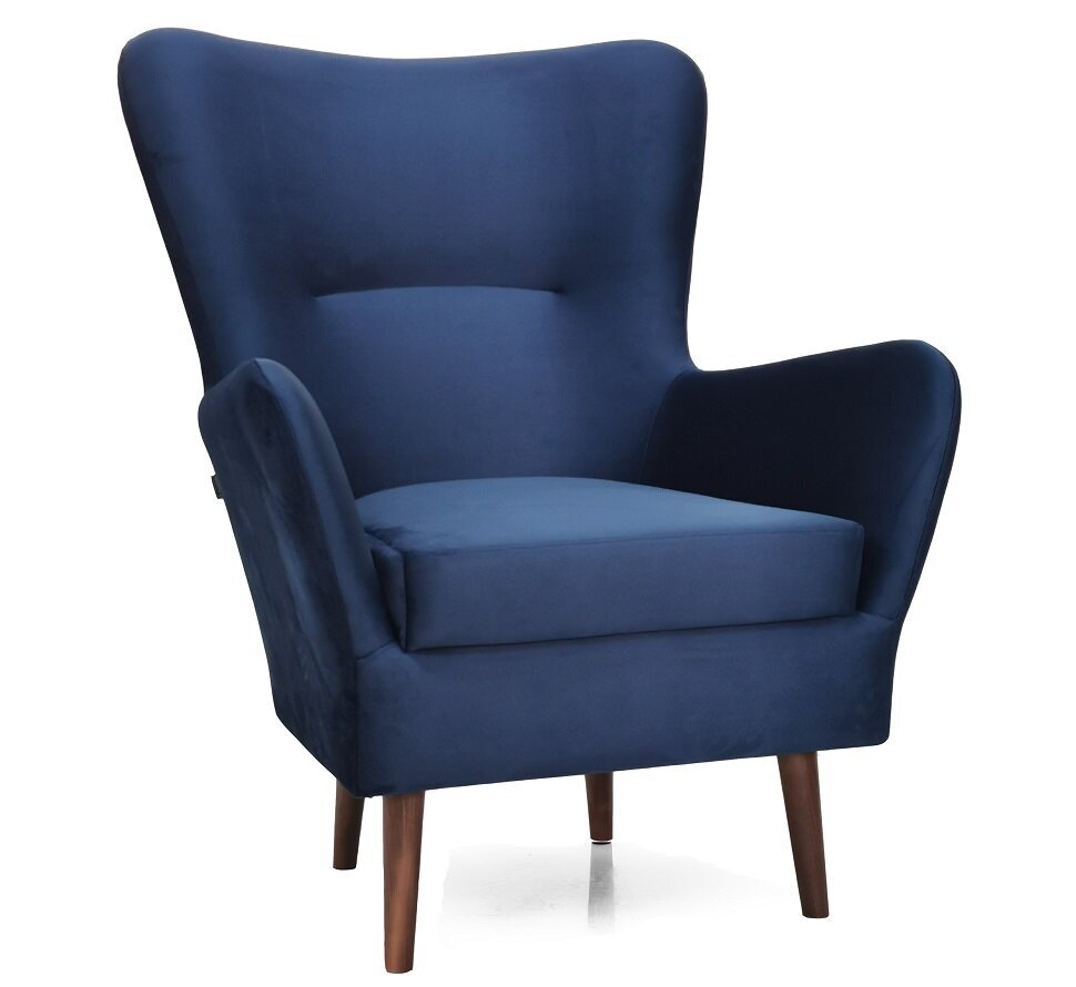 Fotelis Intromit Smooth Scandinavian Camo, mėlynas цена и информация | Svetainės foteliai | pigu.lt