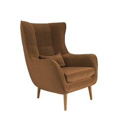 Fotelis Intromit Vaco Velvet, rudas kaina ir informacija | Svetainės foteliai | pigu.lt