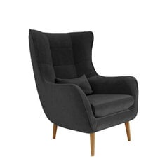 Fotelis Intromit Vaco Velvet, juodas цена и информация | Кресла в гостиную | pigu.lt