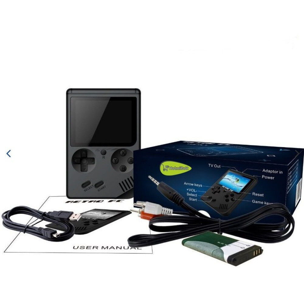 Retro mini Sup žaidimų konsolė su 400 žaidimų + laidu televizoriui ir įkrovimui juoda kaina ir informacija | Žaidimų konsolės | pigu.lt