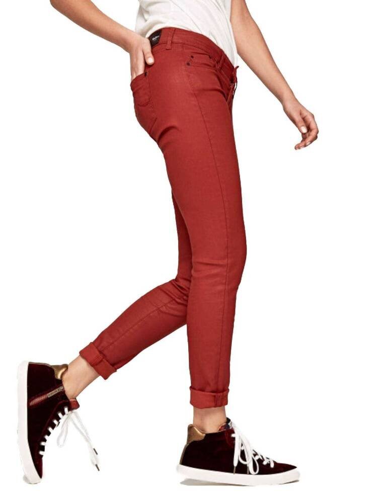 Kelnės moterims Pepe Jeans PL210004YB70 255, raudonos kaina ir informacija | Kelnės moterims | pigu.lt