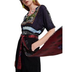 Desigual kelnės moterims 19WWPW16/2000, juodos цена и информация | Брюки | pigu.lt