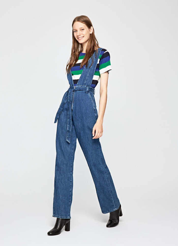 Kombinezonas moterims Pepe Jeans, mėlynas kaina ir informacija | Moteriški kombinezonai | pigu.lt