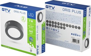 GTV LED lubinis šviestuvas Oris Plus kaina ir informacija | Lubiniai šviestuvai | pigu.lt