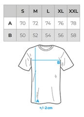 Marškinėliai su užrašu vyrams Ombre OM-TSPT-0167 kaina ir informacija | Vyriški marškinėliai | pigu.lt