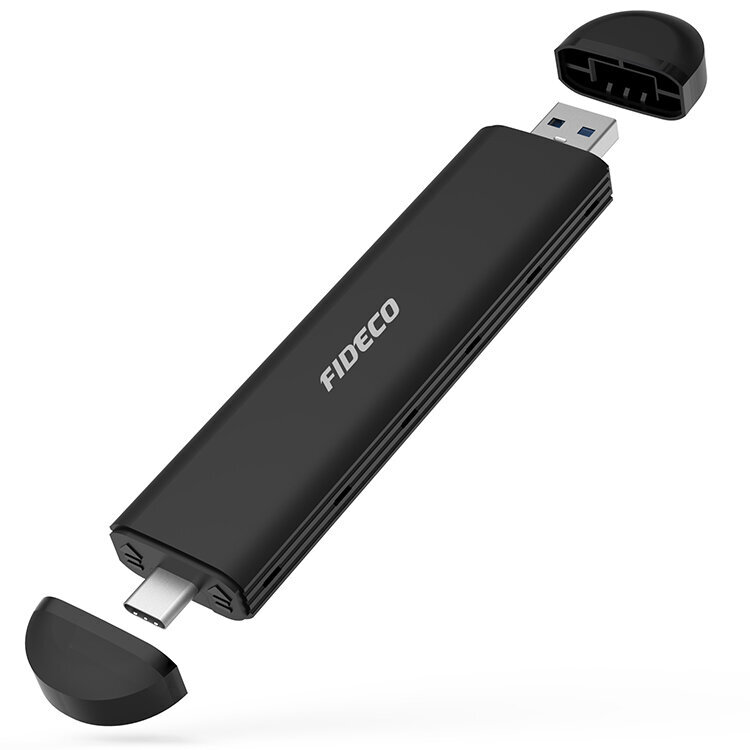 Fideco M207CPS M2 USB-C цена и информация | Išorinių kietųjų diskų dėklai | pigu.lt