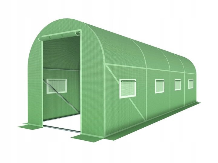 Sodo šiltnamis Kontrast 10 m² 400 x 250 cm, žalias цена и информация | Šiltnamiai | pigu.lt