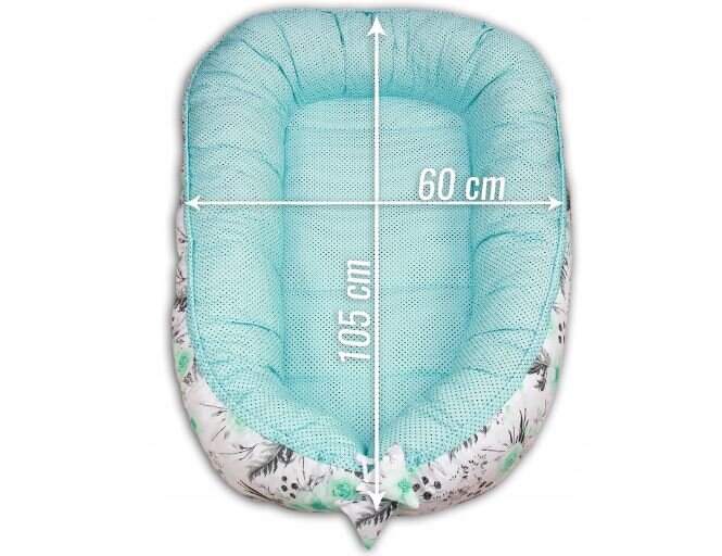 Kūdikio lizdelis su priedais Babymam 7 in 1, žalias kaina ir informacija | Vokeliai, miegmaišiai, pagalvės | pigu.lt