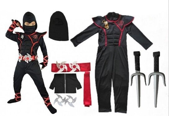 Nindzės kostiumas Shuriken Daggers, 110-116cm kaina ir informacija | Karnavaliniai kostiumai | pigu.lt