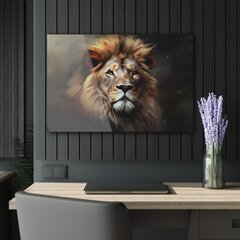 Картина на стекле Царь зверей цена и информация | Репродукции, картины | pigu.lt