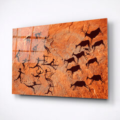 Картина из закаленного стекла Охота на оленей цена и информация | Репродукции, картины | pigu.lt
