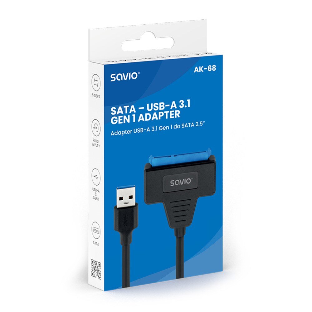 Savio AK-68 kaina ir informacija | Adapteriai, USB šakotuvai | pigu.lt