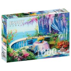 Dėlionė su gėlėtu balkonu Enjoy Puzzle, 1708, 1000 d. цена и информация | Пазлы | pigu.lt