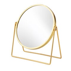 Pastatomas veidrodis, 18x8x20 cm aukso spalvos kaina ir informacija | Kosmetinės, veidrodėliai | pigu.lt