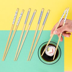 бамбуковые палочки для суши, 8 штук цена и информация | Кухонная утварь | pigu.lt