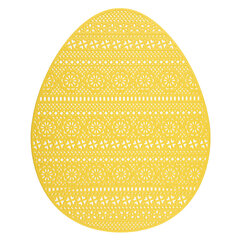 коврик для яиц из пвх 32x40 см, желтый цена и информация | Скатерти, салфетки | pigu.lt