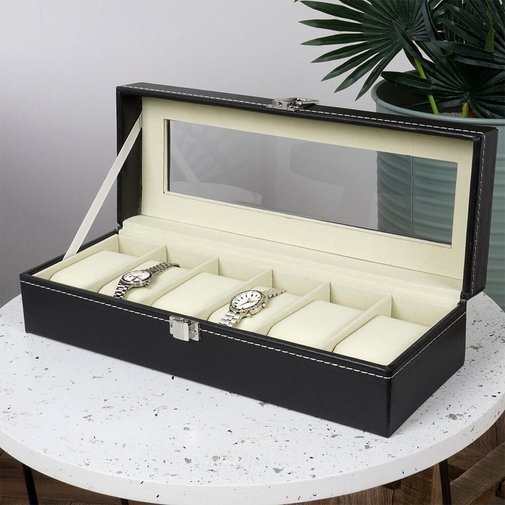 Vilde dėžutė laikrodžiams, 8 cm kaina ir informacija | Interjero detalės | pigu.lt
