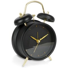 Ретро-часы с металлическим черным золотом цена и информация | Часы | pigu.lt