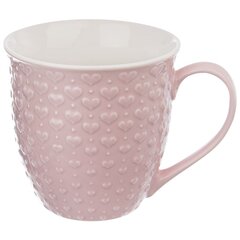 Чашка, 580 мл, розовая цена и информация | Стаканы, фужеры, кувшины | pigu.lt